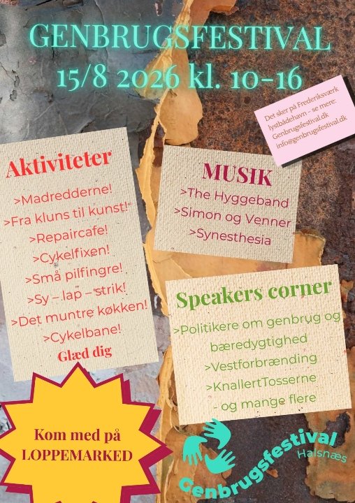 Genbrugsfestival i Frederiksværk 2026 – oplevelser for hele familien