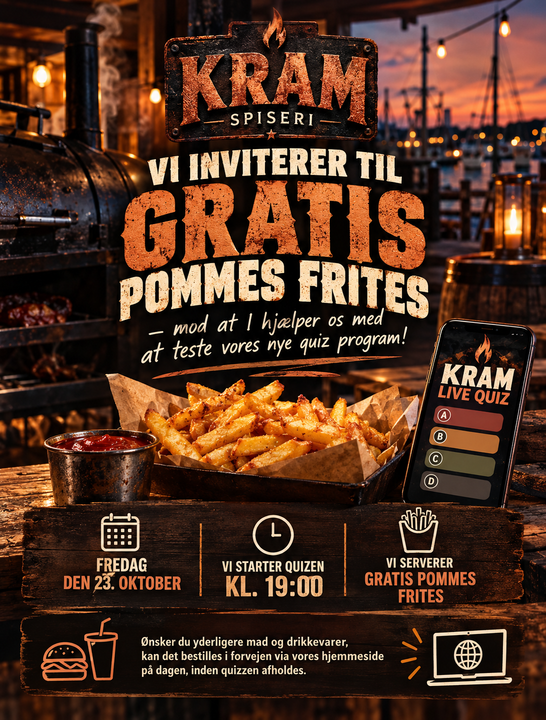 KRAM LIVE QUIZ – Gratis pommes frites