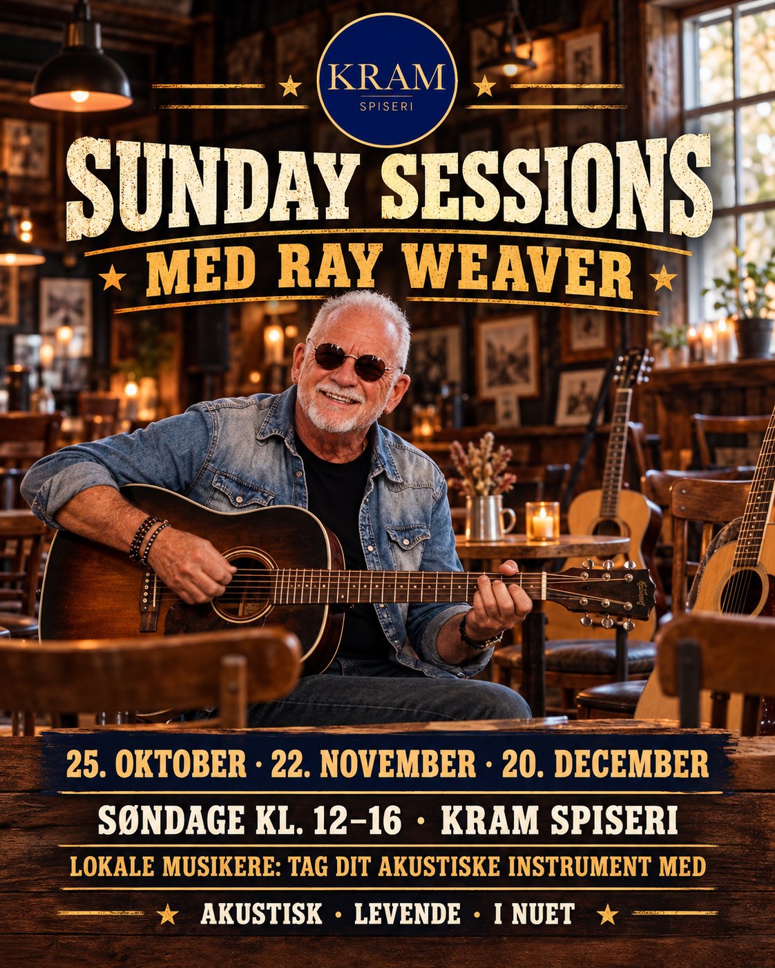 Sunday Sessions med Ray Weaver – 25. oktober 2026